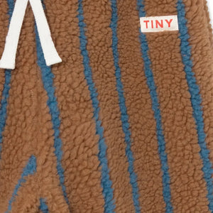 Tinycottons - Çizgili Sherpa Tarzı Jogger | Kahverengi
