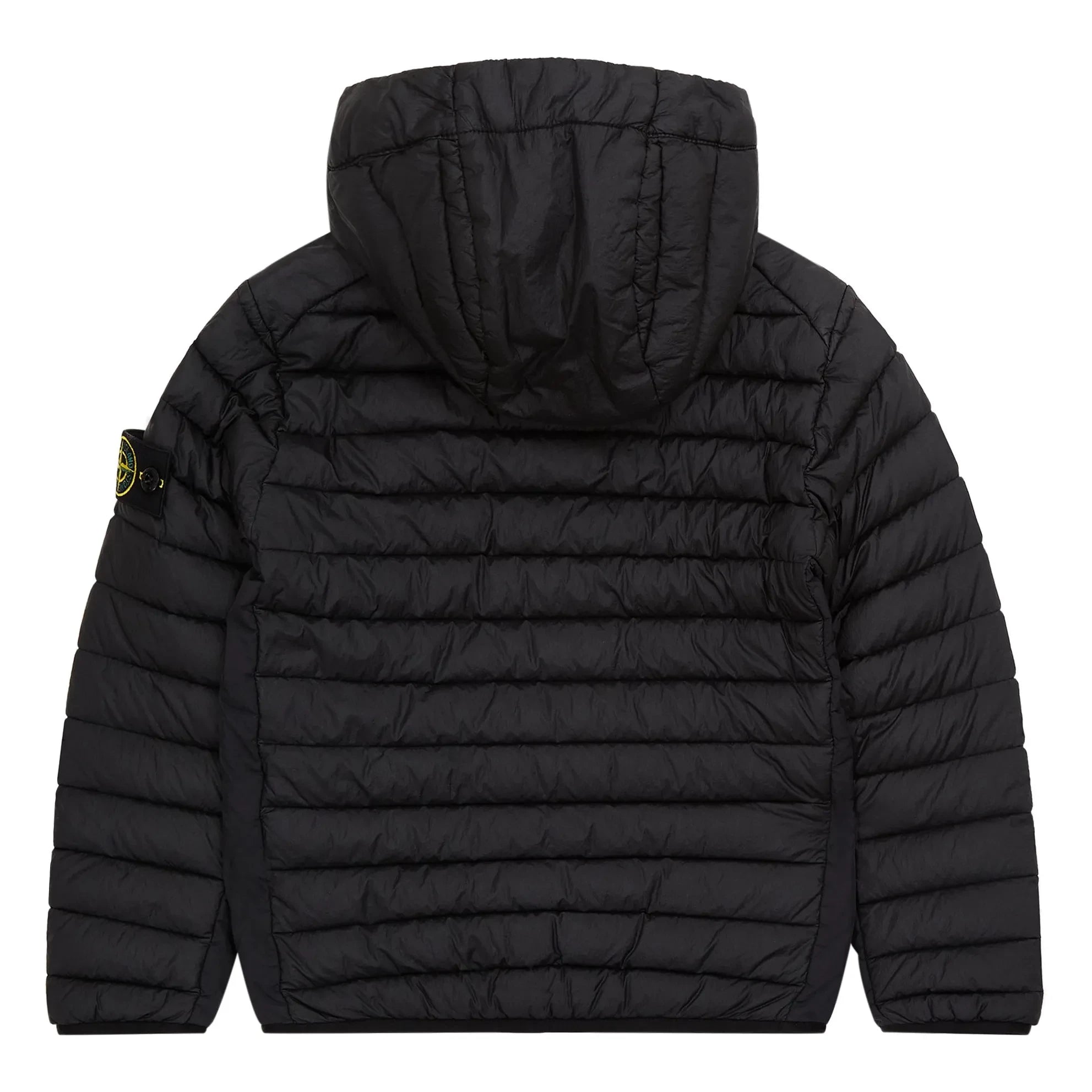 Stone Island - Plumífero con logo | Negro