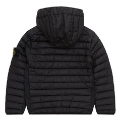 Stone Island - Plumífero con logo | Negro