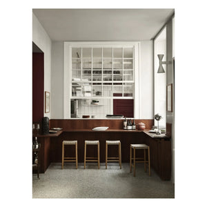 & Tradition - Taburete Betty Bar con base de madera - Thau & Kallio