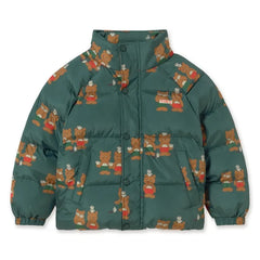 Tinycottons - Teddy Bear Şişme Mont | Petrol Mavisi