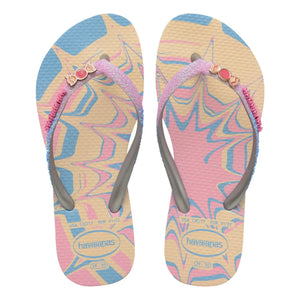 Havaianas - Slim Glitter Chanclas de dedo de moda | Rosa