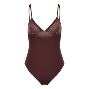 Anja Paris - Traje de baño de una pieza Le Fabuleux | Marrón oscuro