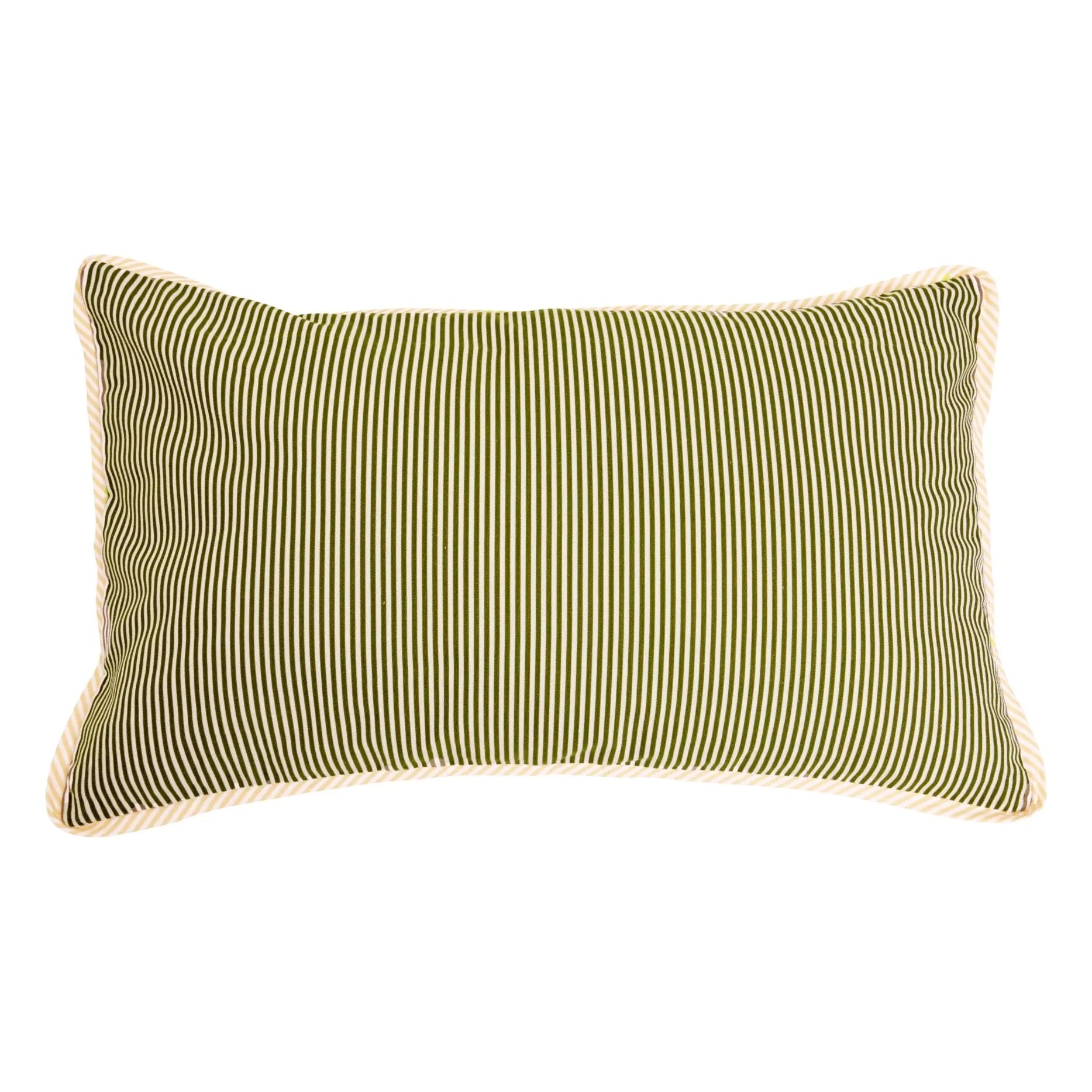Gabrielle Paris - Funda de almohada de rayas Taormina | Caqui