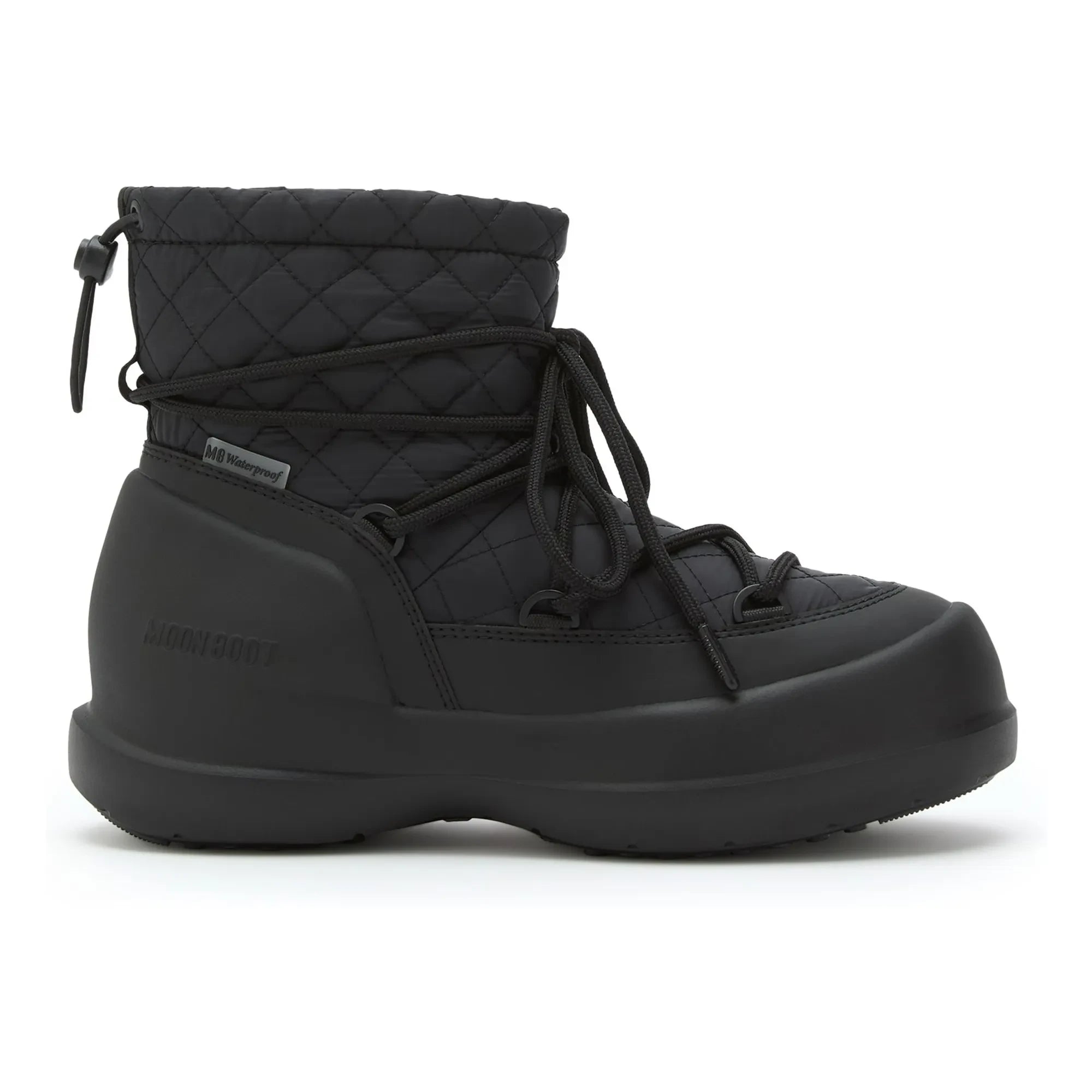 Moon Boot - Botas acolchadas impermeables de media caña Mezzaluna | Negro