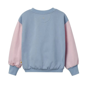 Goldie + Ace - Büyük Kesim Kelebek Sweatshirt | Mavi
