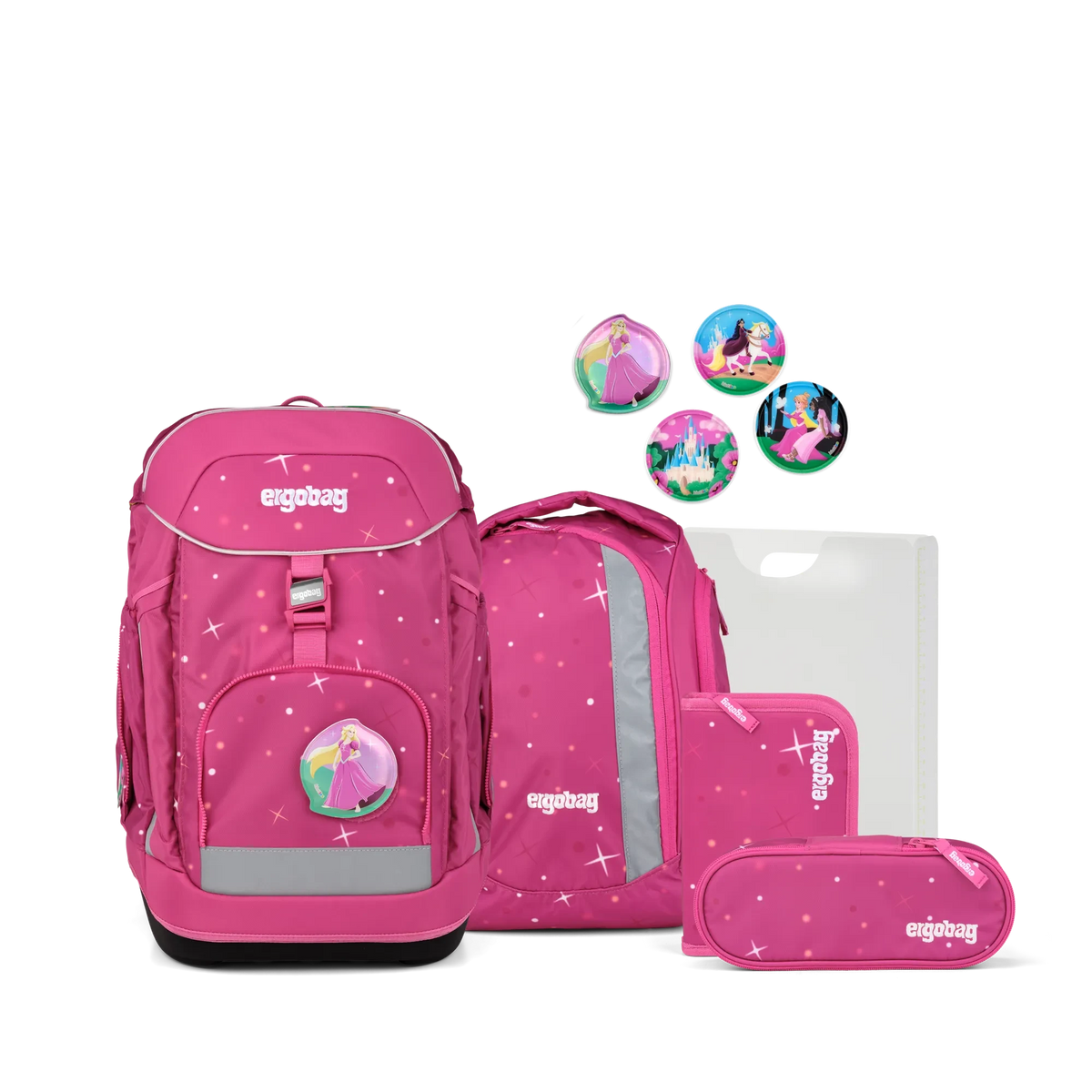 Ergobag - Set de mochila escolar Maxi Wonbearcastle