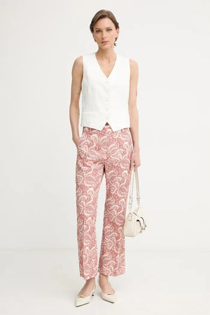 Chaleco de lino de un botón Weekend Max Mara PACE para mujer