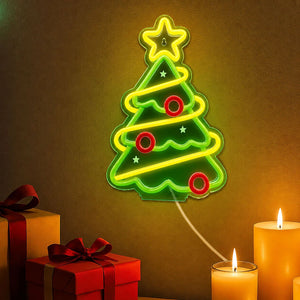 Legami - Lámpara LED de efecto neón - Árbol de Navidad - Es un signo
