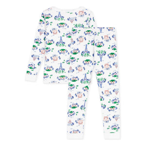 Petit Bateau - Paris Organik Pamuklu Özel Dikim Pijama | Beyaz