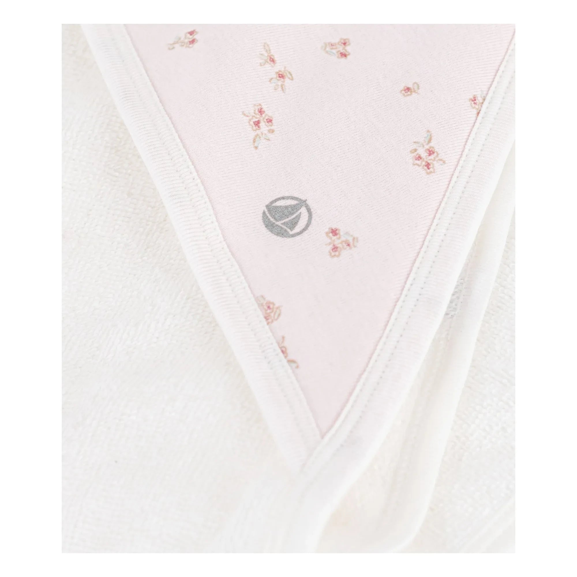 Petit Bateau - Capa de Baño con Estampado Floral de Algodón Orgánico | Crudo