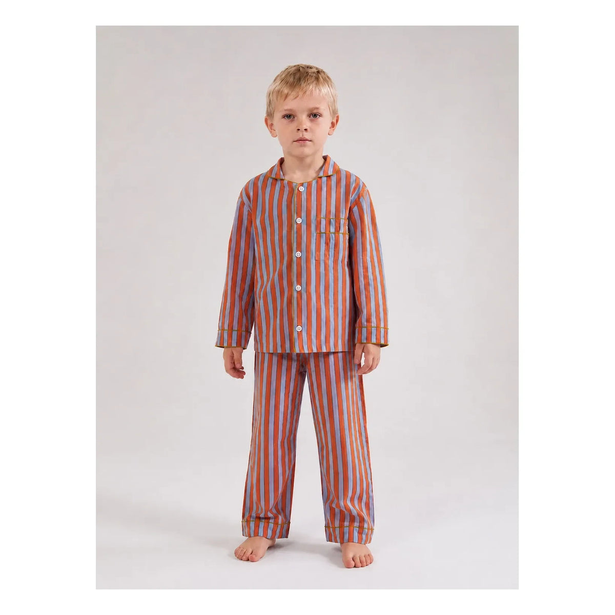 Folkloore - Pijamas a rayas - Colección infantil | Naranja