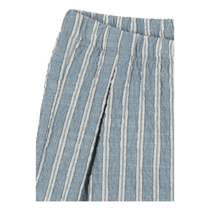 Konges Sløjd - Pantalones de algodón orgánico a rayas Elliot | Azul