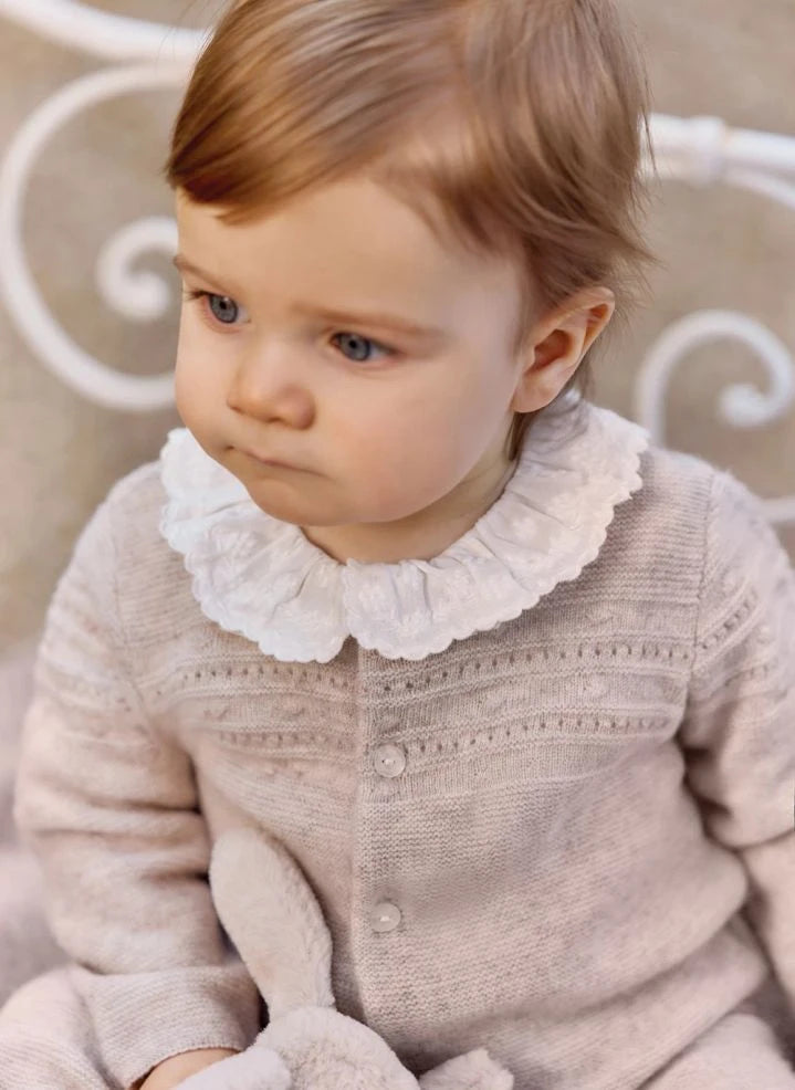 Tartine et Chocolat - Yün Hırka ve Pantolon Takımı | Heather bej