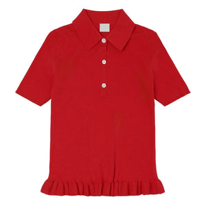 Polo acanalado FUB | Rojo