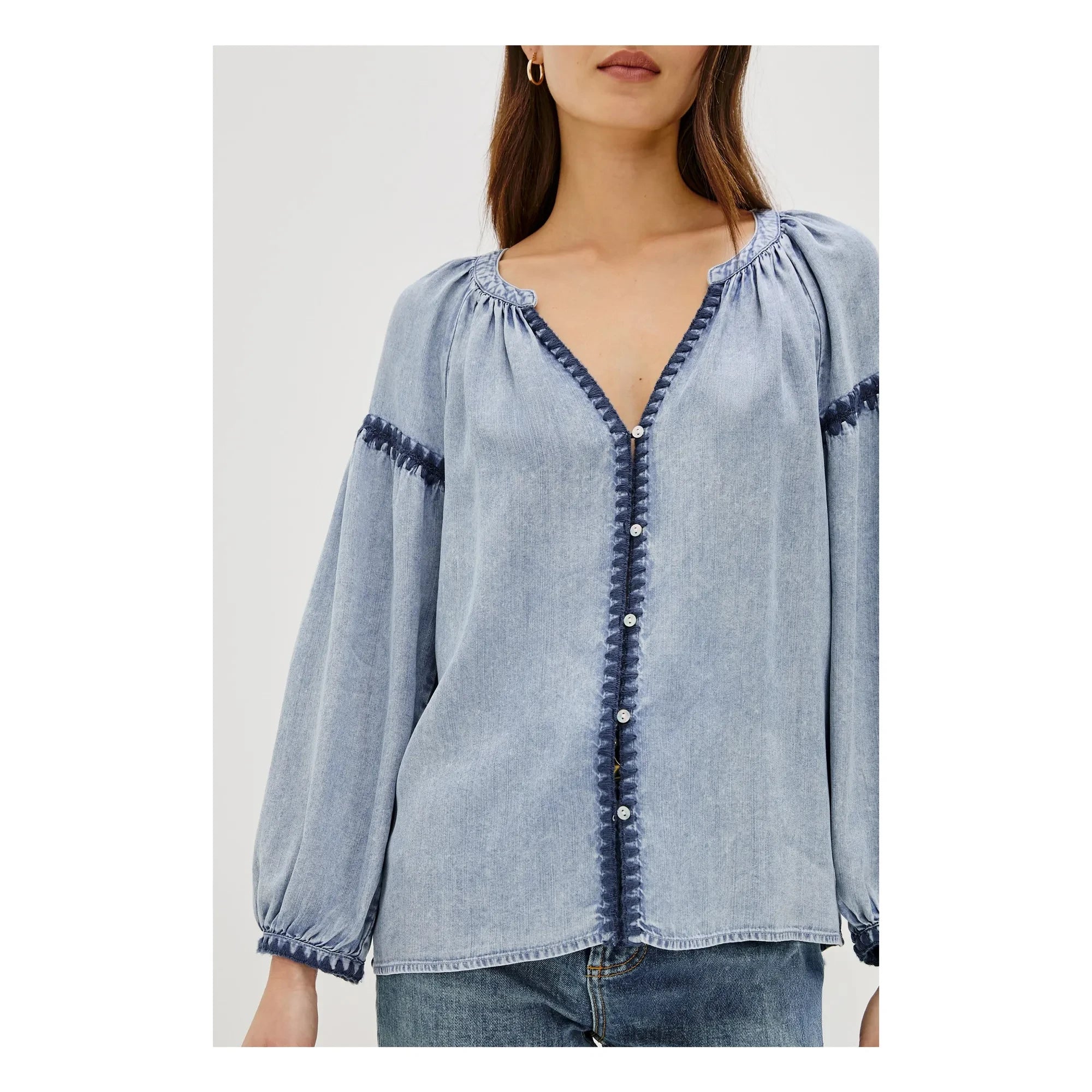 Rails - Toshi blusa | Azul claro