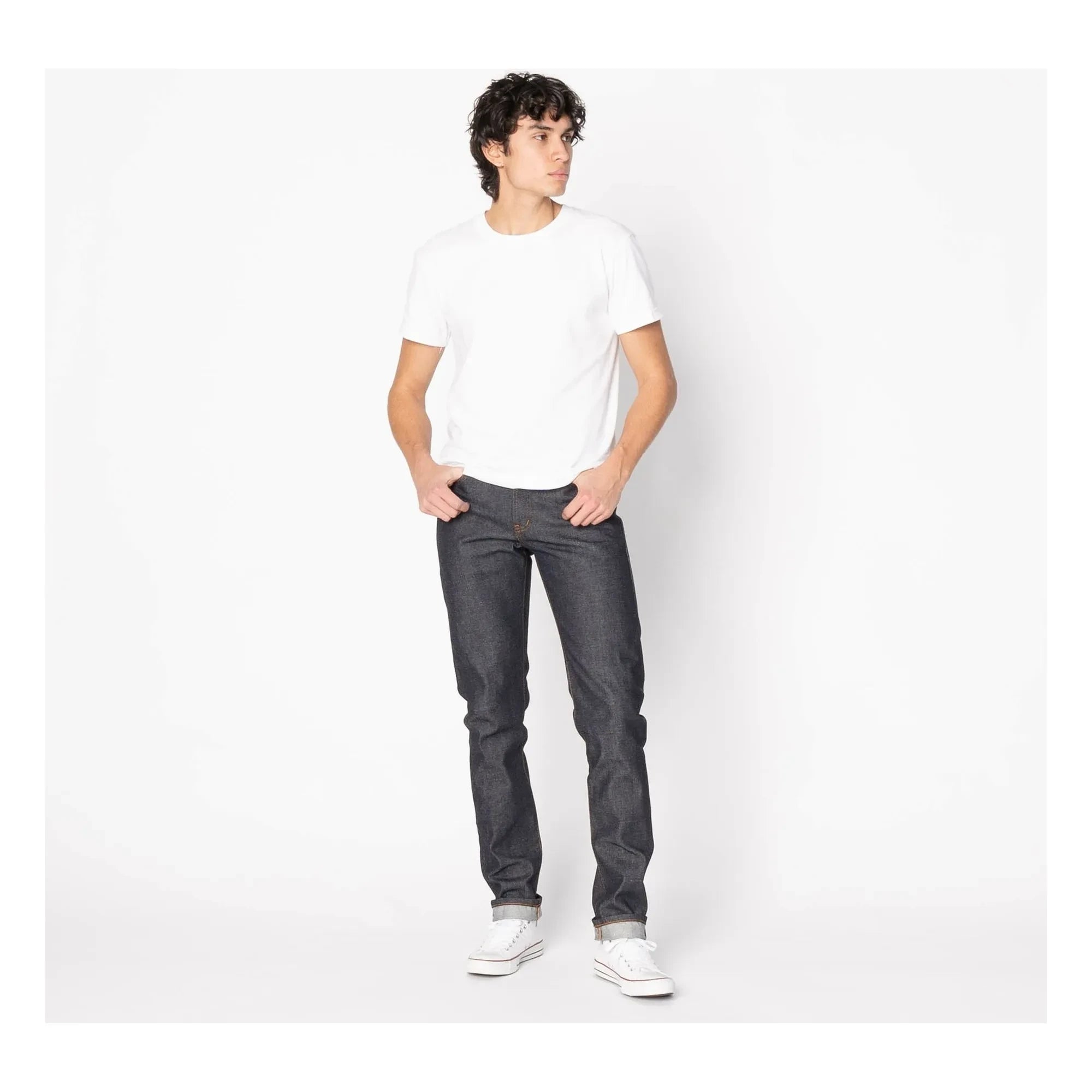 Naked & Famous - Pantalones vaqueros Super Guy Dia De Los Muertos Selvedge | Índigo