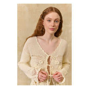 Louise Misha - Cárdigan de algodón Molya | Crema