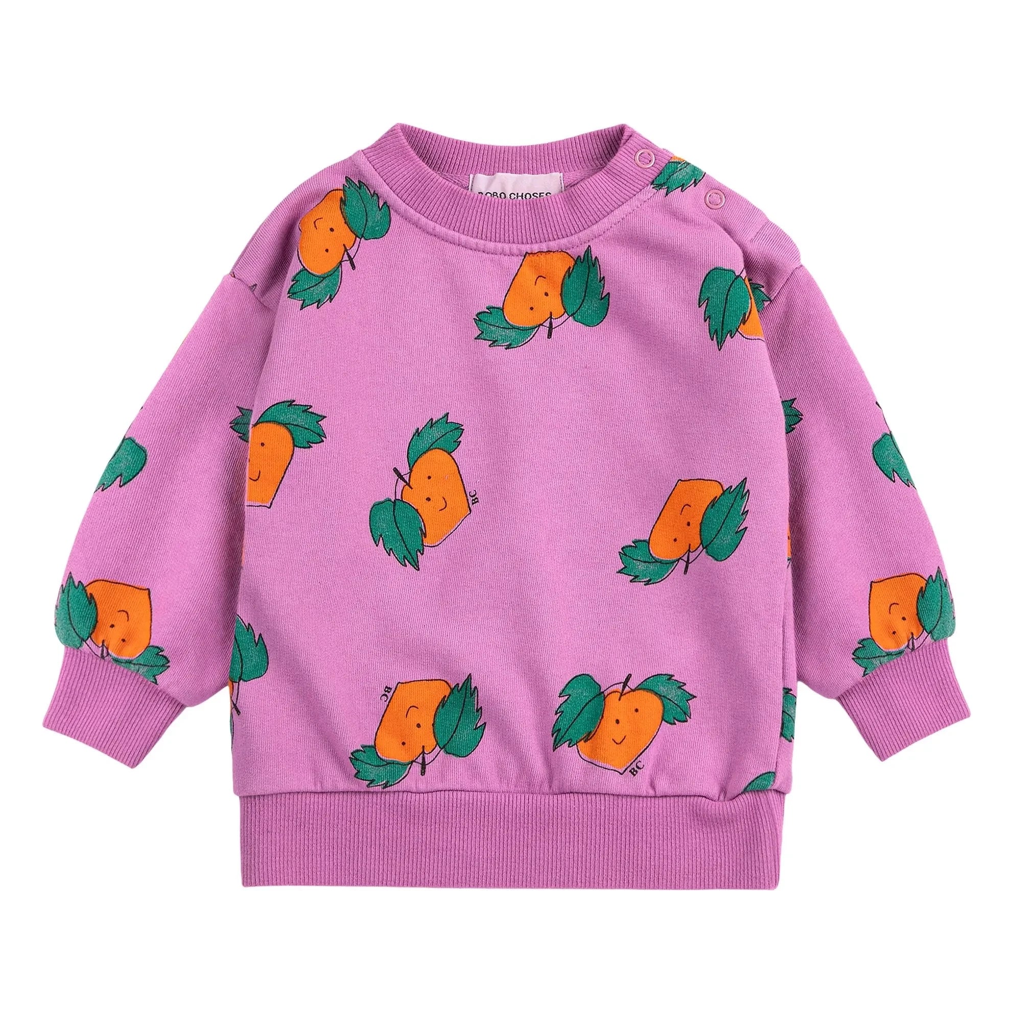 Bobo Choses - Sudadera naranja de algodón orgánico | Morado