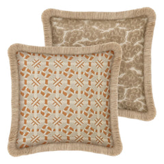 Funda de almohada de doble cara Palais - Coco | Caramelo