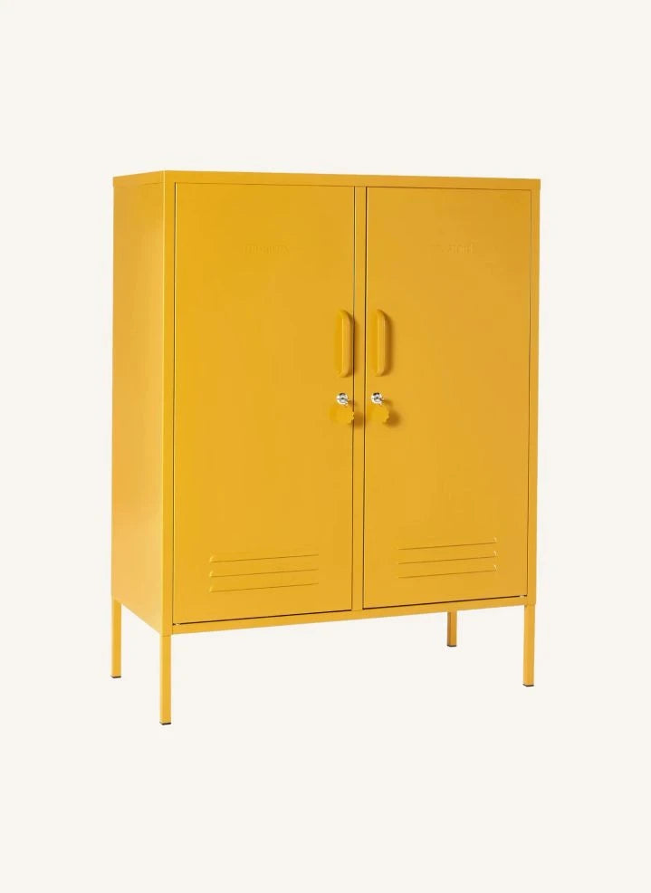 Mustard Made - Unidad de Almacenamiento Midi Metal | Amarillo claro