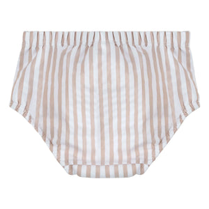 Petit Lem - Pañal de sirsaca a rayas anti-UV, fibras recicladas | Beige