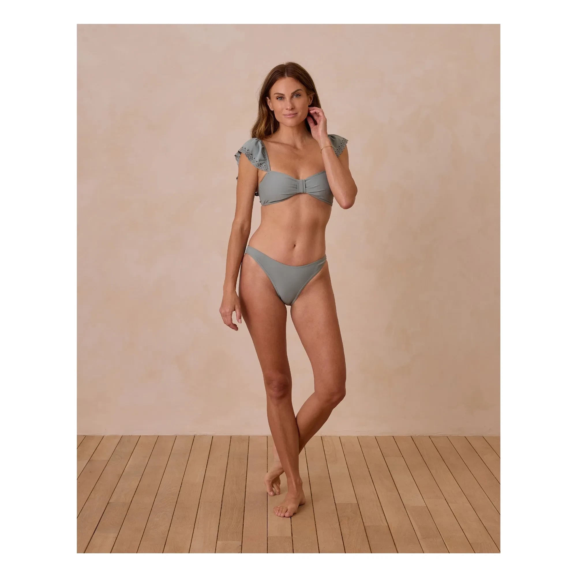 Rylee + Cru - Calcetines de Jersey de Fibra Reciclada | Salvia