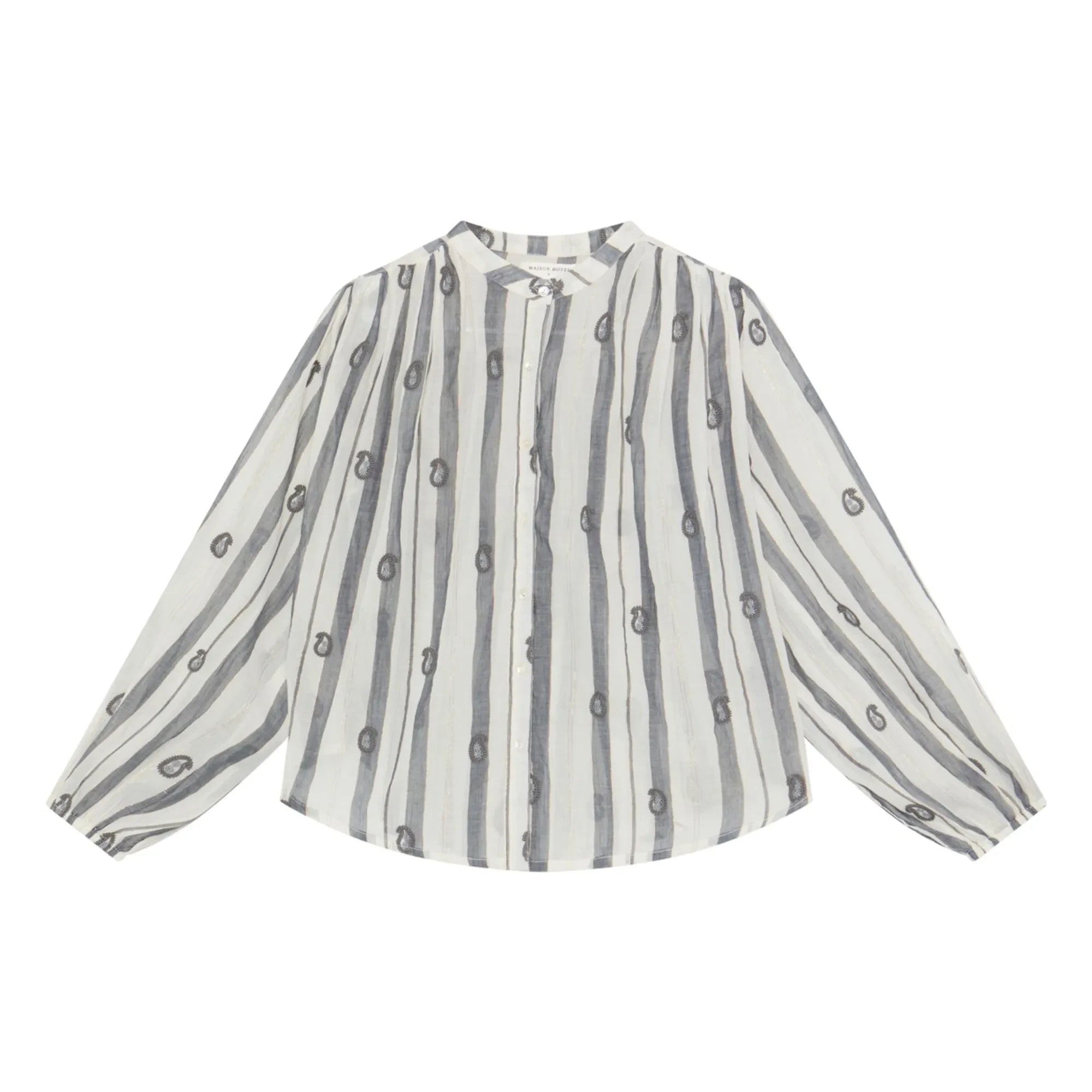 Maison Hotel - Blusa voile de algodón Desert Breeze Perla | Crudo