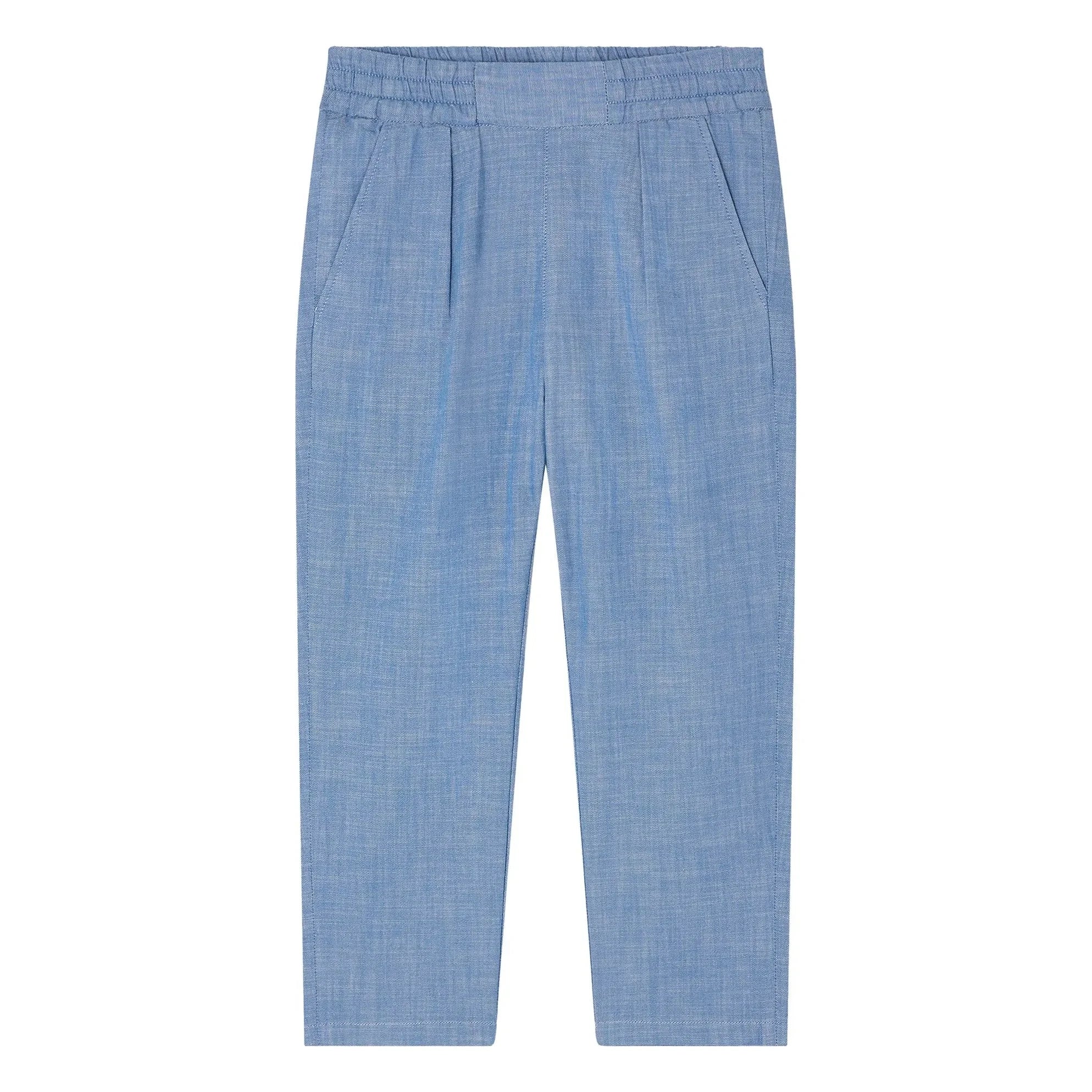 Bonpoint - Pantalones Chambray de Algodón Orgánico Tilyo | Azul