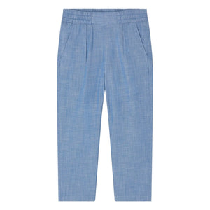 Bonpoint - Pantalones Chambray de Algodón Orgánico Tilyo | Azul