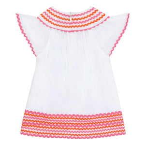 Tartine et Chocolat - Vestido Fruncido | Blanco