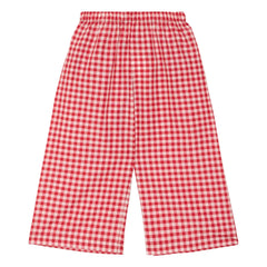 SISSEL EDELBO - Pantalones Saxo Vichy - Colección infantil | Rojo