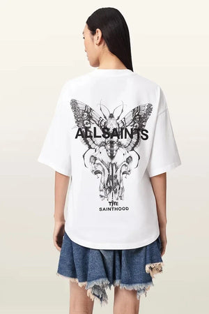 Camiseta oversize de algodón AllSaints HALIS para mujer