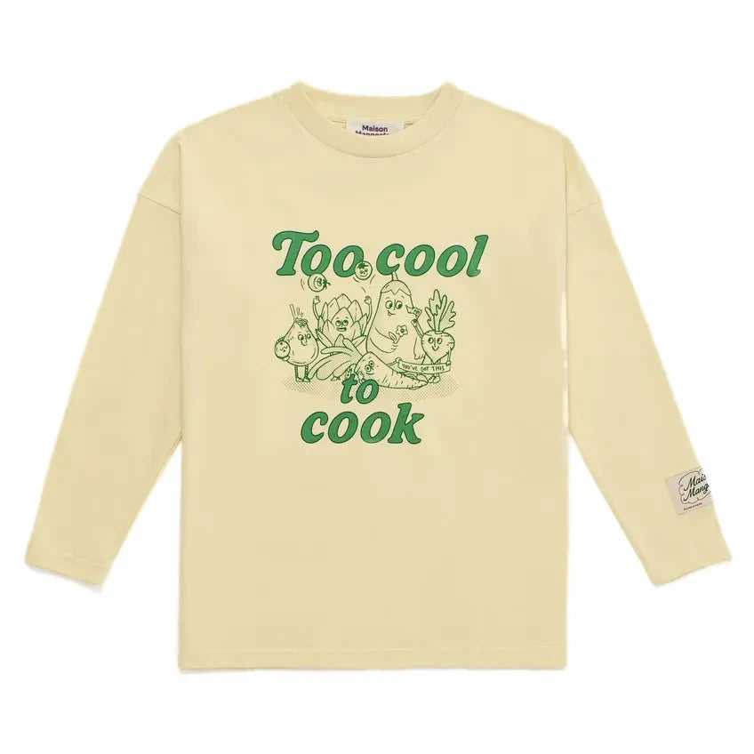 Maison Mangostan - Camiseta Too Cool To Cook | Beige