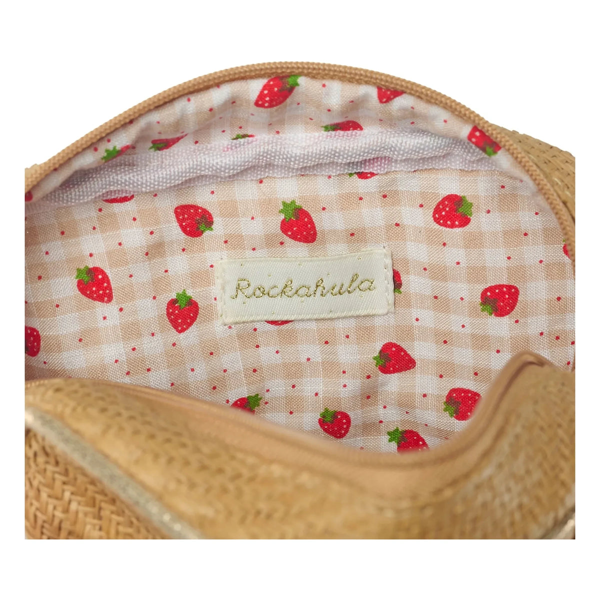 Rockahula Kids - Bolso de Rafia Fresa | Natural