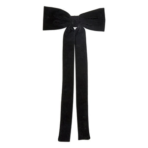 Becksöndergaard - Horquilla de terciopelo con lazo | Negro