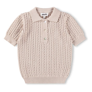Molo - Gretel polo de punto de algodón orgánico | Beige