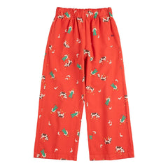 Bobo Choses - Pantalones de Granja de Algodón Orgánico | Rojo
