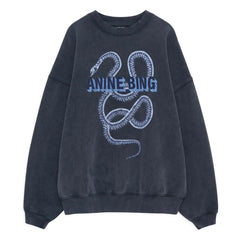 Anine Bing - Sudadera Harvey Snake | Negro