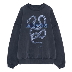 Anine Bing - Sudadera Harvey Snake | Negro