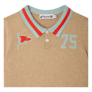 Bonpoint - Polo Loyal | Beige jaspeado