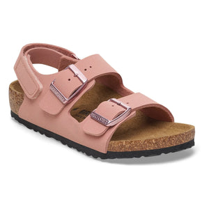 BIRKENSTOCK - Sandalias Milano AS Niños Birko-Flor Birkibuc | Rosado