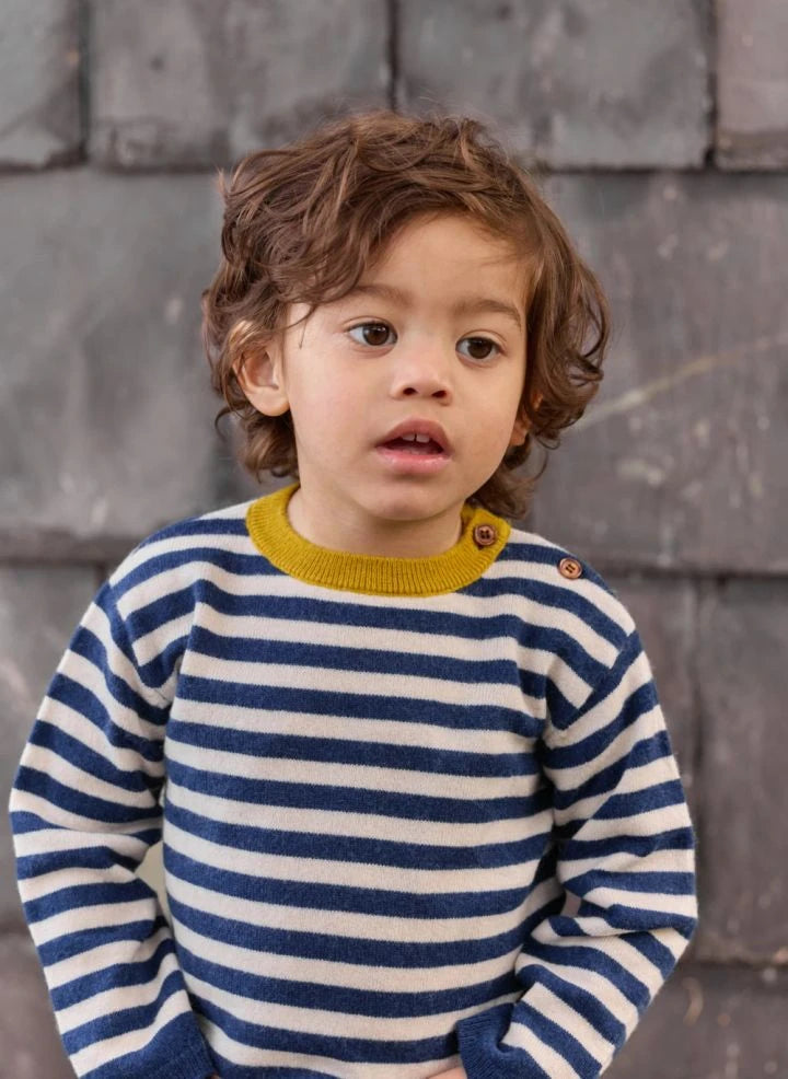 Bonton - Suéter Pepito Bebé a Rayas | Azul Marino