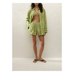 Faithfull the Brand - Camisa de rayas Clemente | Verde