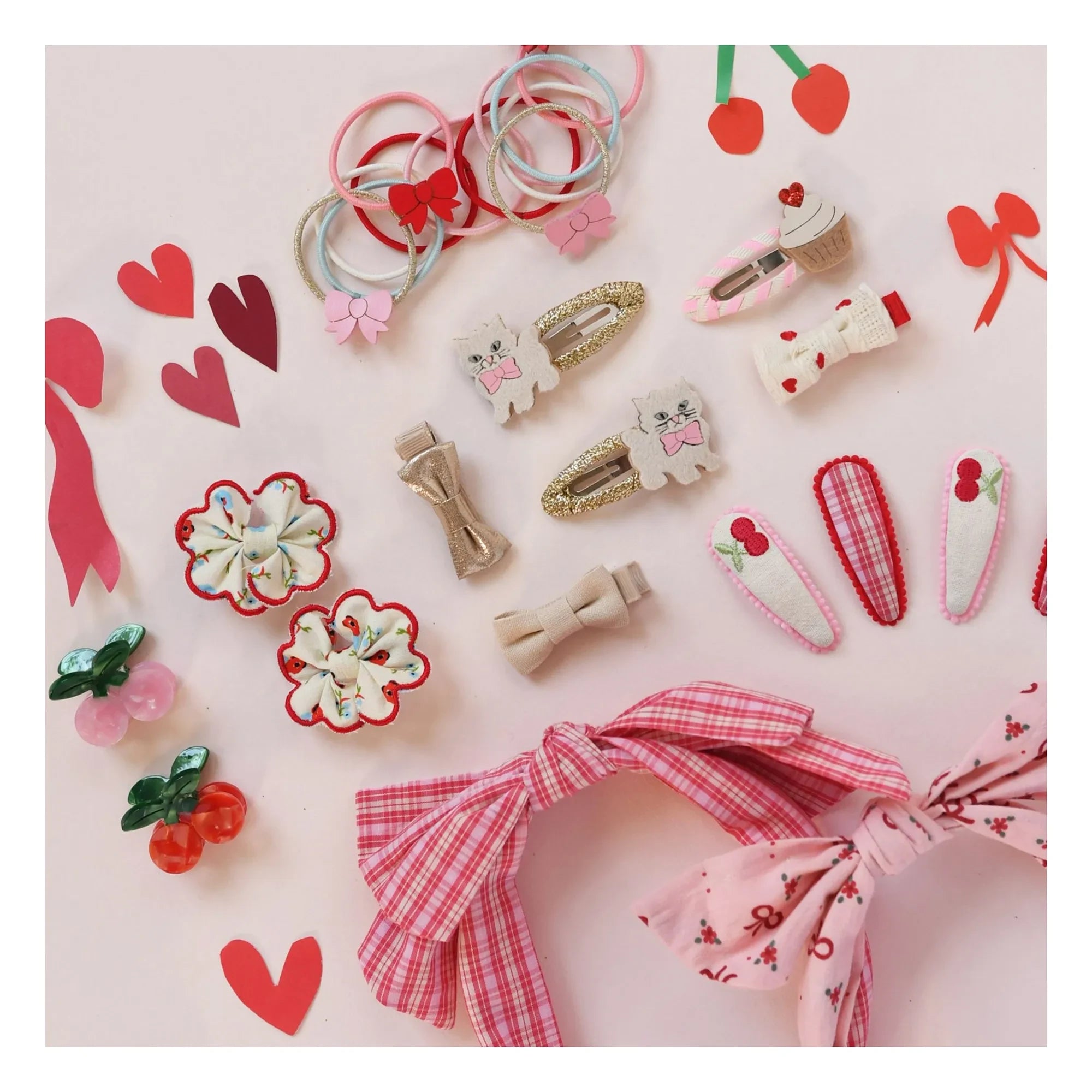 Rockahula Kids - Set de 12 minibroches adorables | Rojo