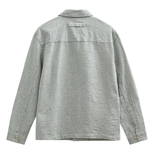 Anerkjendt - Overshirt de rayas Akodin | Gris claro