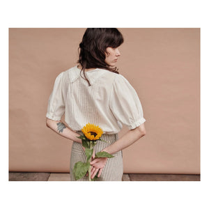 Emile et Ida - Blusa Vintage de Algodón | Crema