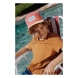 Hello Hossy - Gorra Trucker Mini de Algodón Orgánico con Visera Curva | Coral