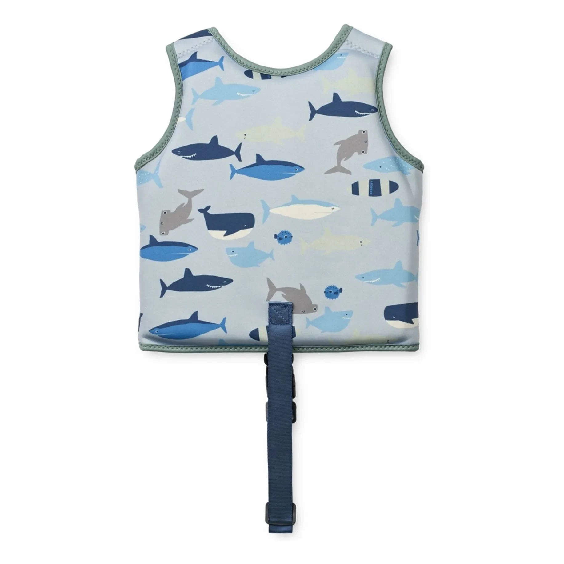 Liewood - Chaleco de natación tiburón/azul paloma