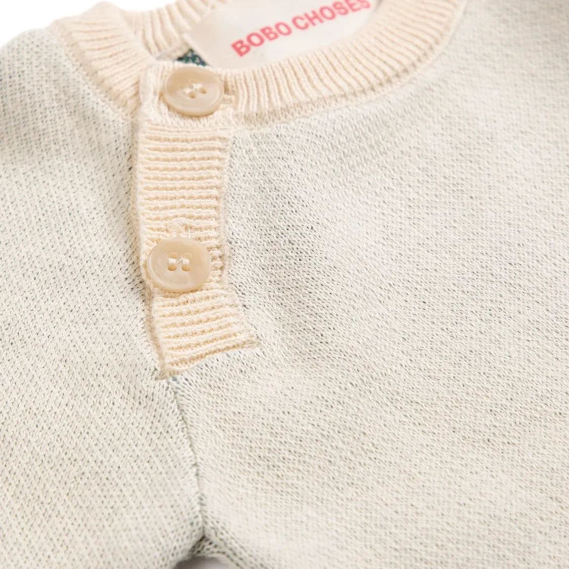Bobo Choses - Jersey de algodón orgánico con estampado floral | Crudo